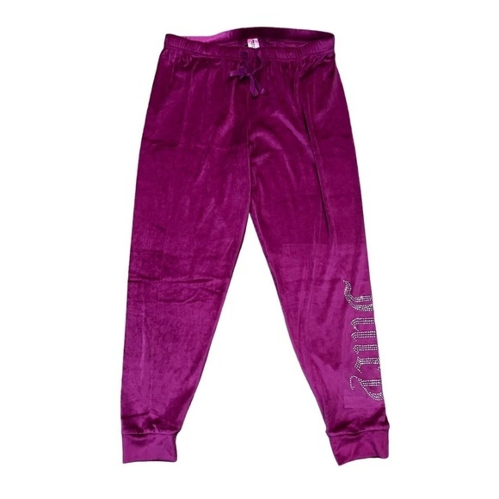 Juicy Couture Pink Velour Lounge Joggers - Medium